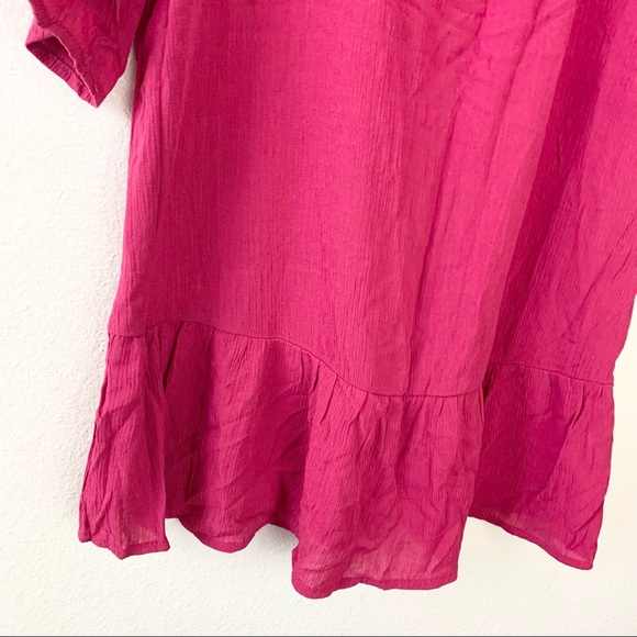 XHILARATION swim coverup dress fringe detail back Size Large - Picture 5 of 10